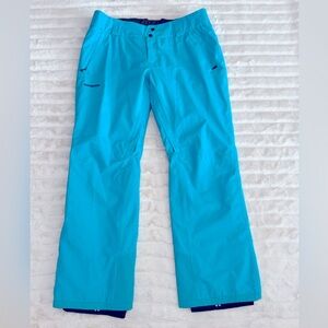 Patagonia Recco turquoise adjustable waist Unisex h2no waterproof ski pants, XL